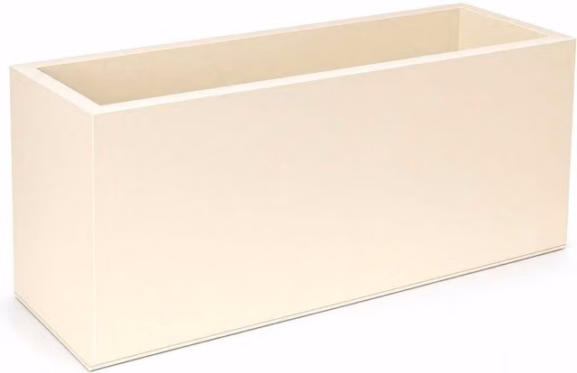 Beige Woven Wood Herb Garden Planter Tub, W/D/H: 100 x 40 x 40 cm