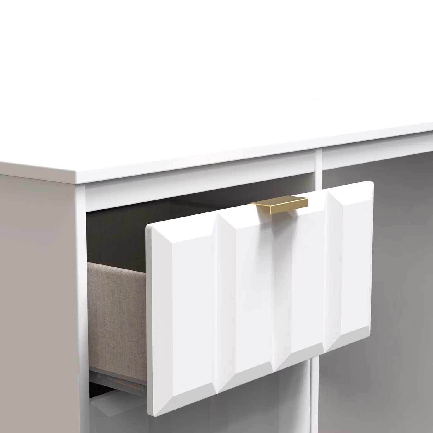 Ready Assembled 2 U Seattle 3 Drawer Vanity in White – 2