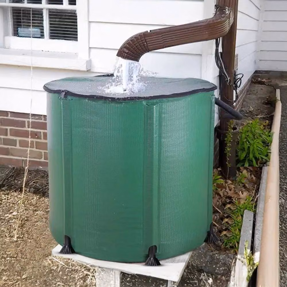 FLAVORA 200L Rain Water Collector Water Butt with Tap, Green – 3