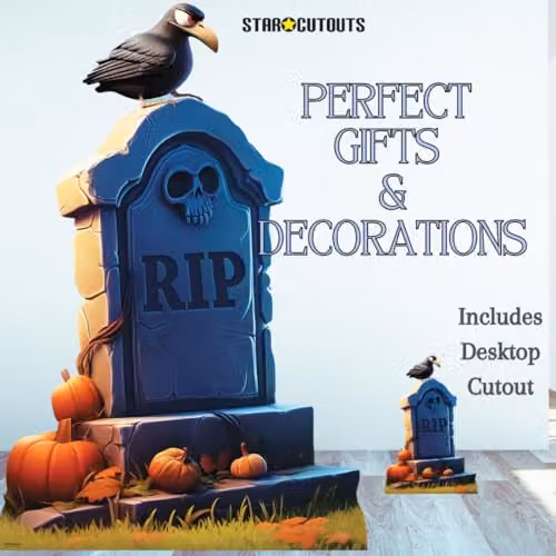 Star Cutouts SC4476 Cartoon Tombstone Cardboard Cutout for Halloween Parties – 3
