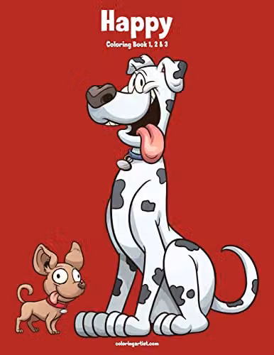 Createspace Happy Coloring Book 1, 2 & 3 Multicolour Childrens Activity Book
