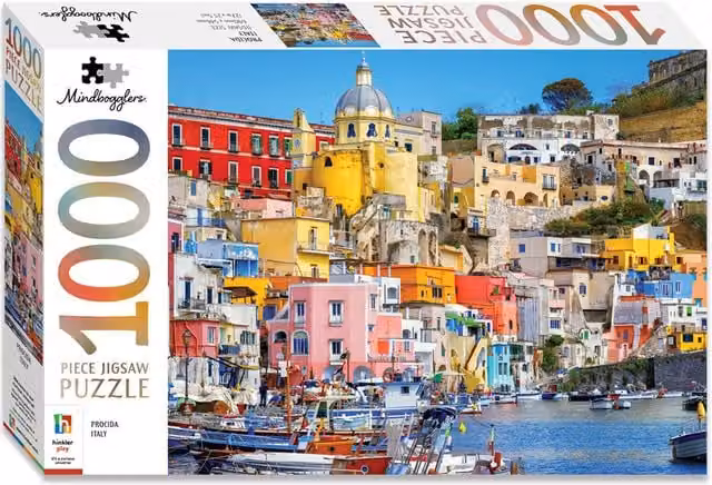 Mindbogglers 1000 Piece Procida Italy Landscape Jigsaw Puzzle, Multicolour