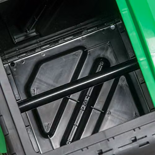 Outsunny 65L Rotating Garden Compost Bin with Steel Legs in Green and Black – 8