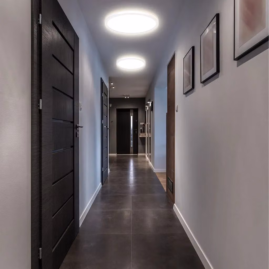 B.K.Licht Modern Round LED Ceiling Light, 22W, 3000Lm, 4000K Neutral White, Dimmable, White – 4