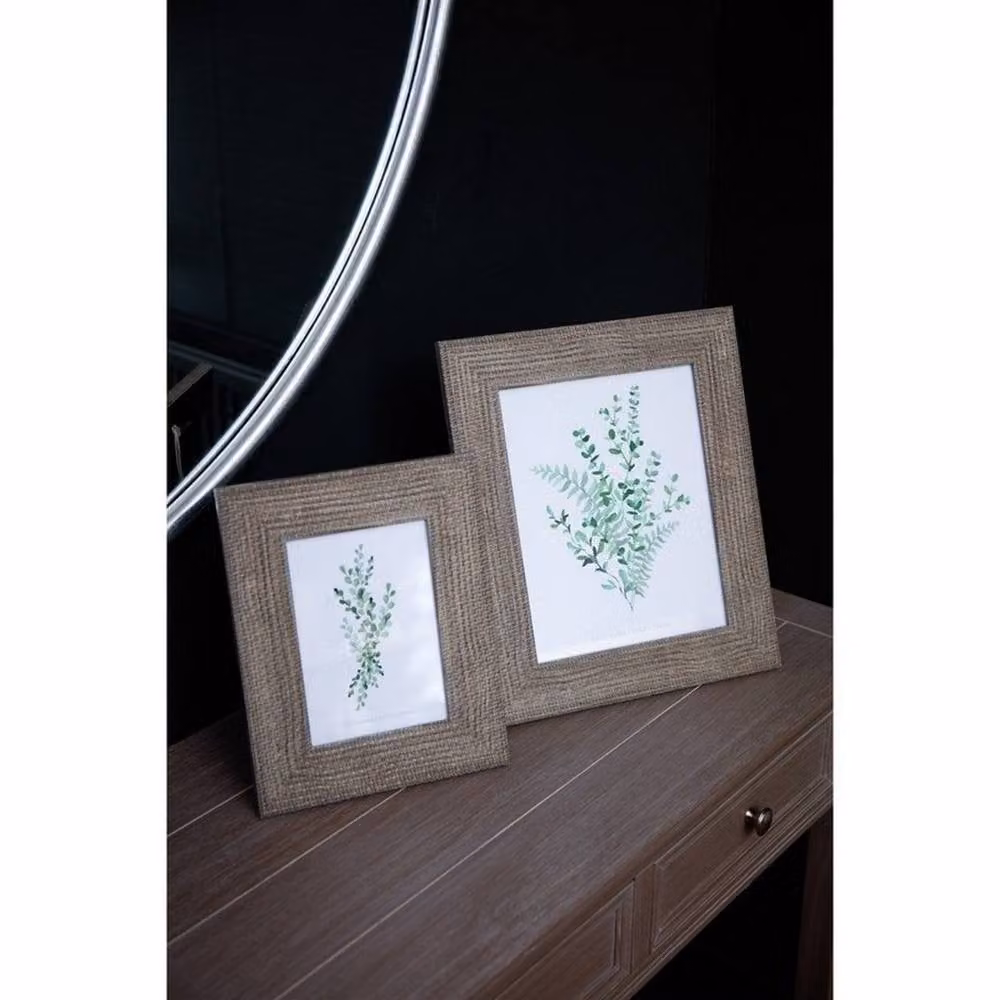 Lemon Pavilion Woven Wood Photo Frame, Grey, W21 x H26 cm – 4