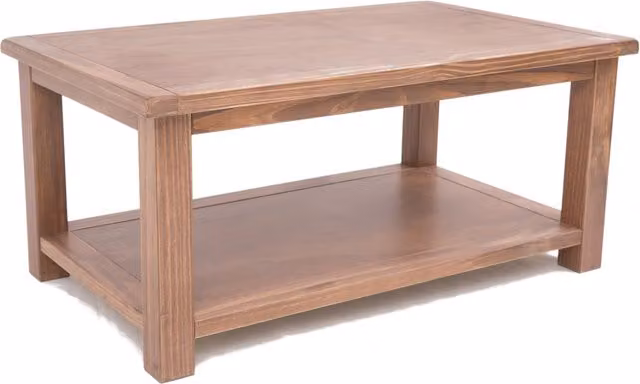 Cabinet Bits Modern Rectangular Pine Coffee Table in Brown, H45 x W100 x D60 cm – 1