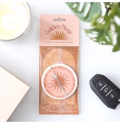 KDMD Golden Hour Sun Floral Scented Air Freshener in Pink
