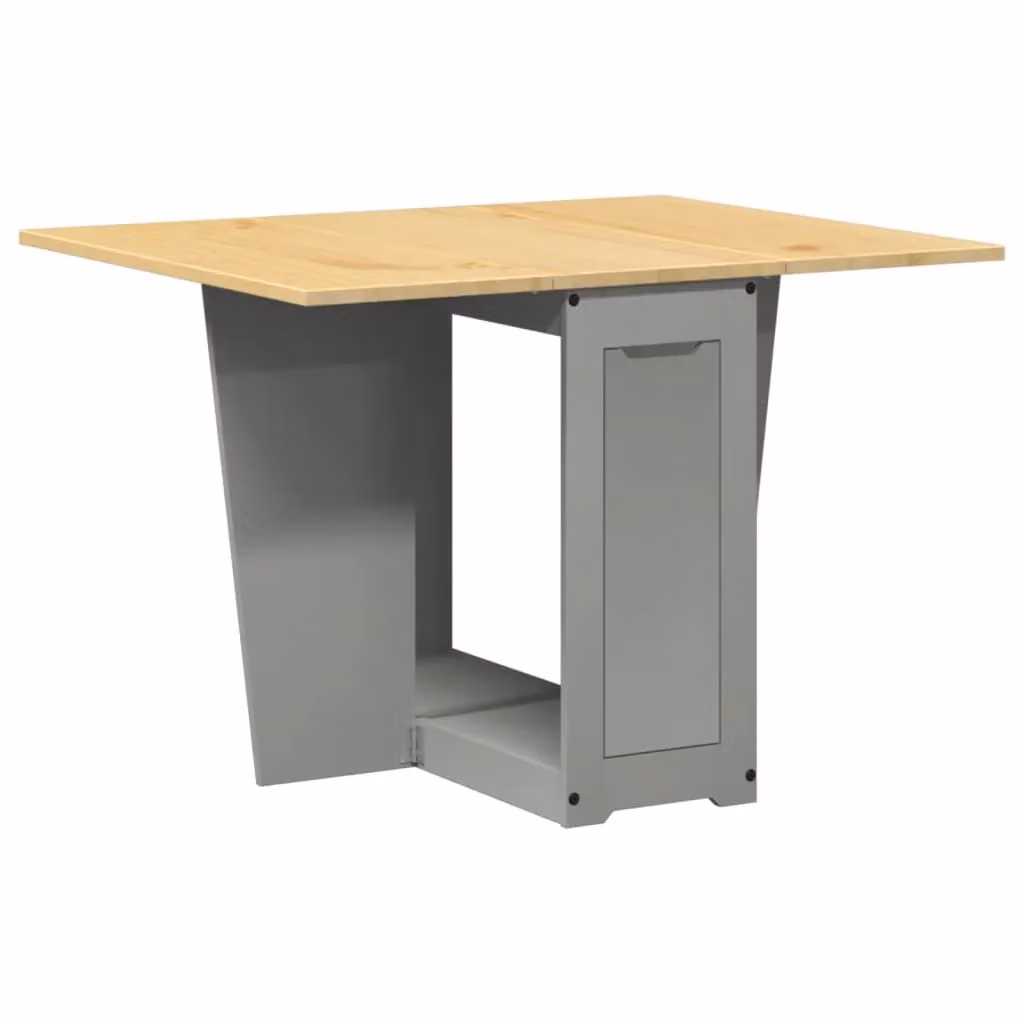 Berkfield Home Corona Butterfly Dining Table in Grey Solid Pine Wood – 2
