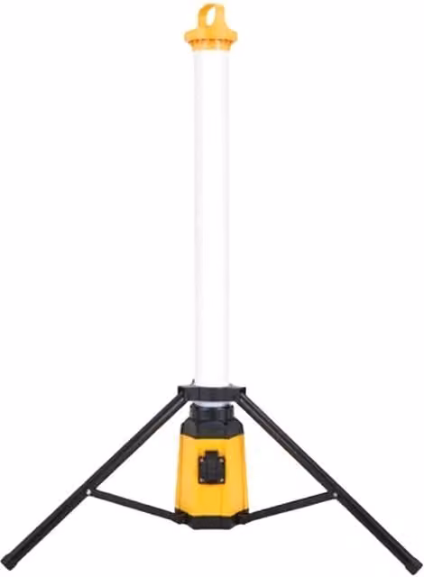 Stanley Plasterer's Area Light with Outlet Socket, 4500 Lumens, Yellow/Multicolour – 1