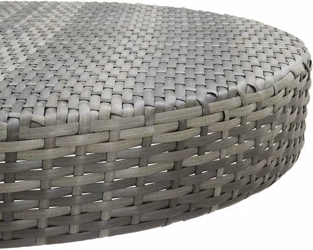 Berkfield Home Grey Poly Rattan Garden Table, W/D/H: 106 x 106 x 75.5 cm – 1