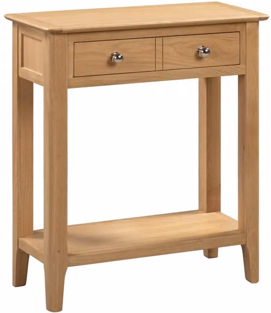 Cheshire Strathclyde Contemporary Oak Console Table in Light Oak – 1