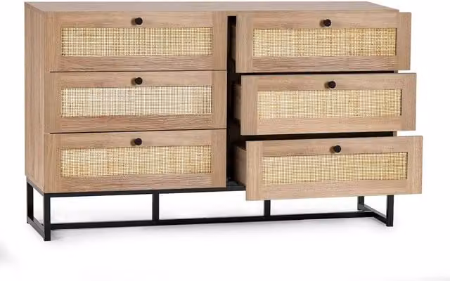 Cheshire Premium Trelawny 6 Drawer Chest in Brown Oak