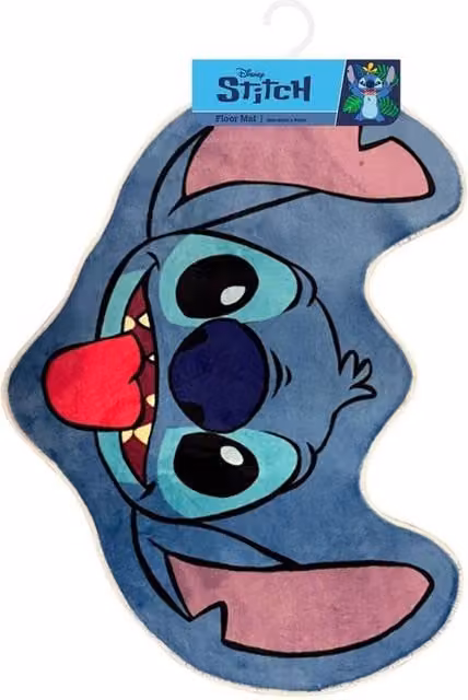 Lilo & Stitch Graphic Round Door Mat in Blue, Diameter: 80 cm – 1