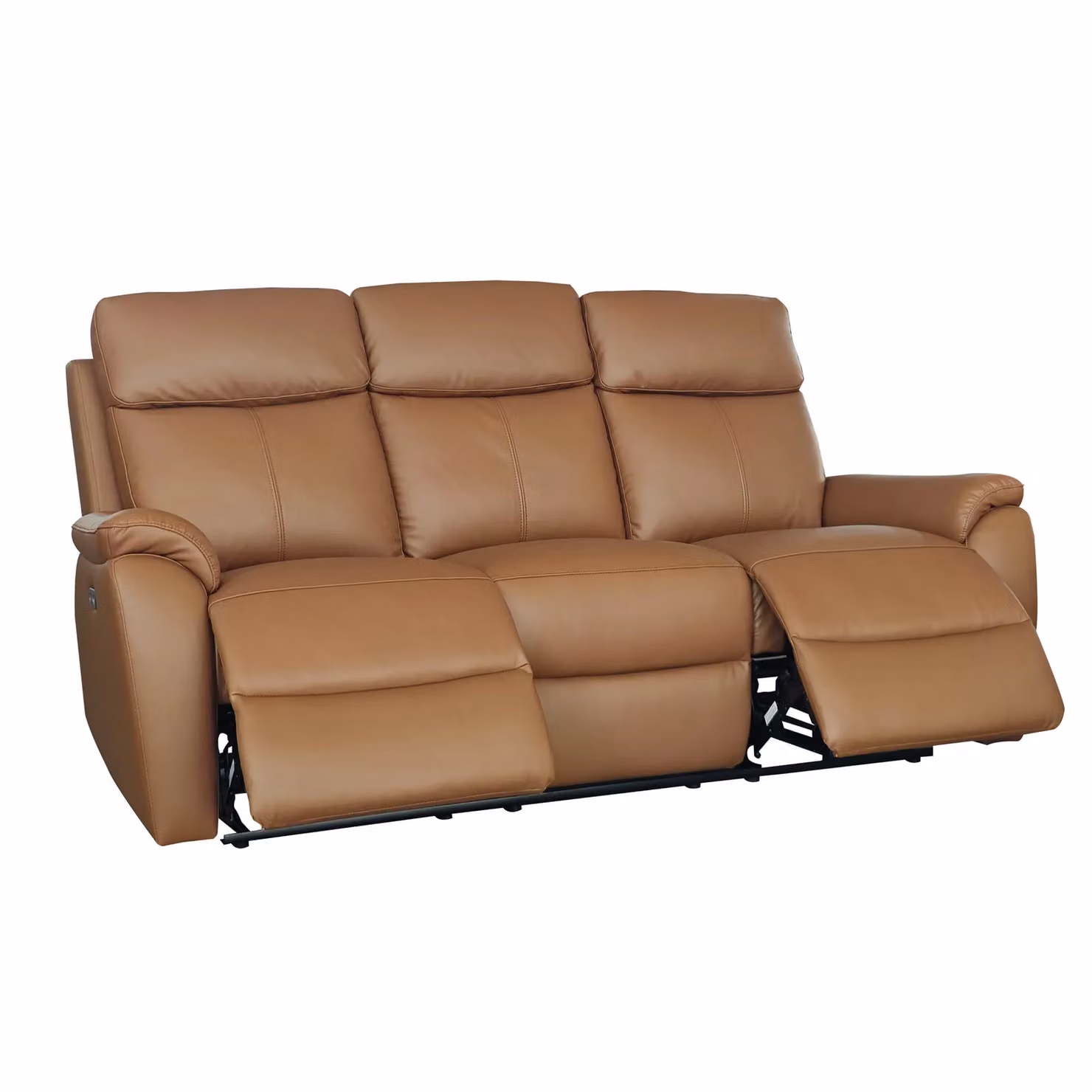 Aspire Kingsmere 3 + 2 Power Recliner Sofa Set in Brown Real Leather with USB Charging – 2