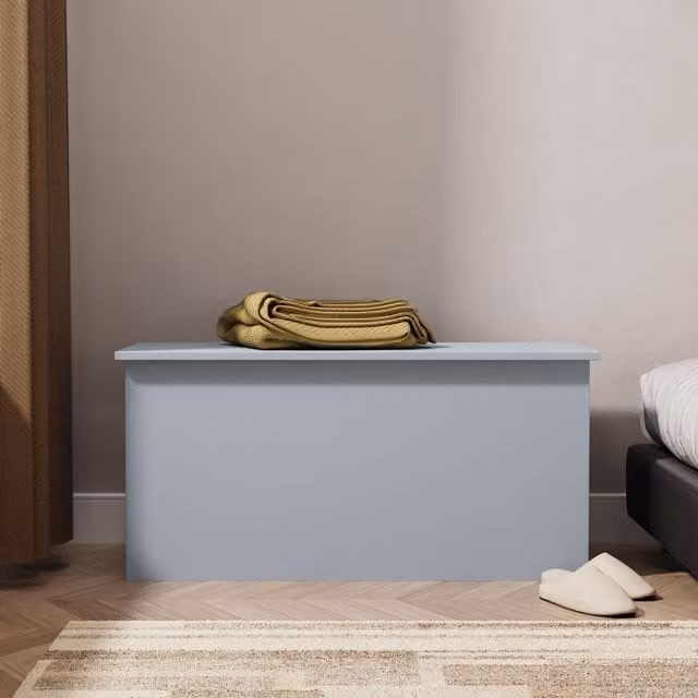 Ready Assembled 2 U Dover Blanket Box in Light Blue