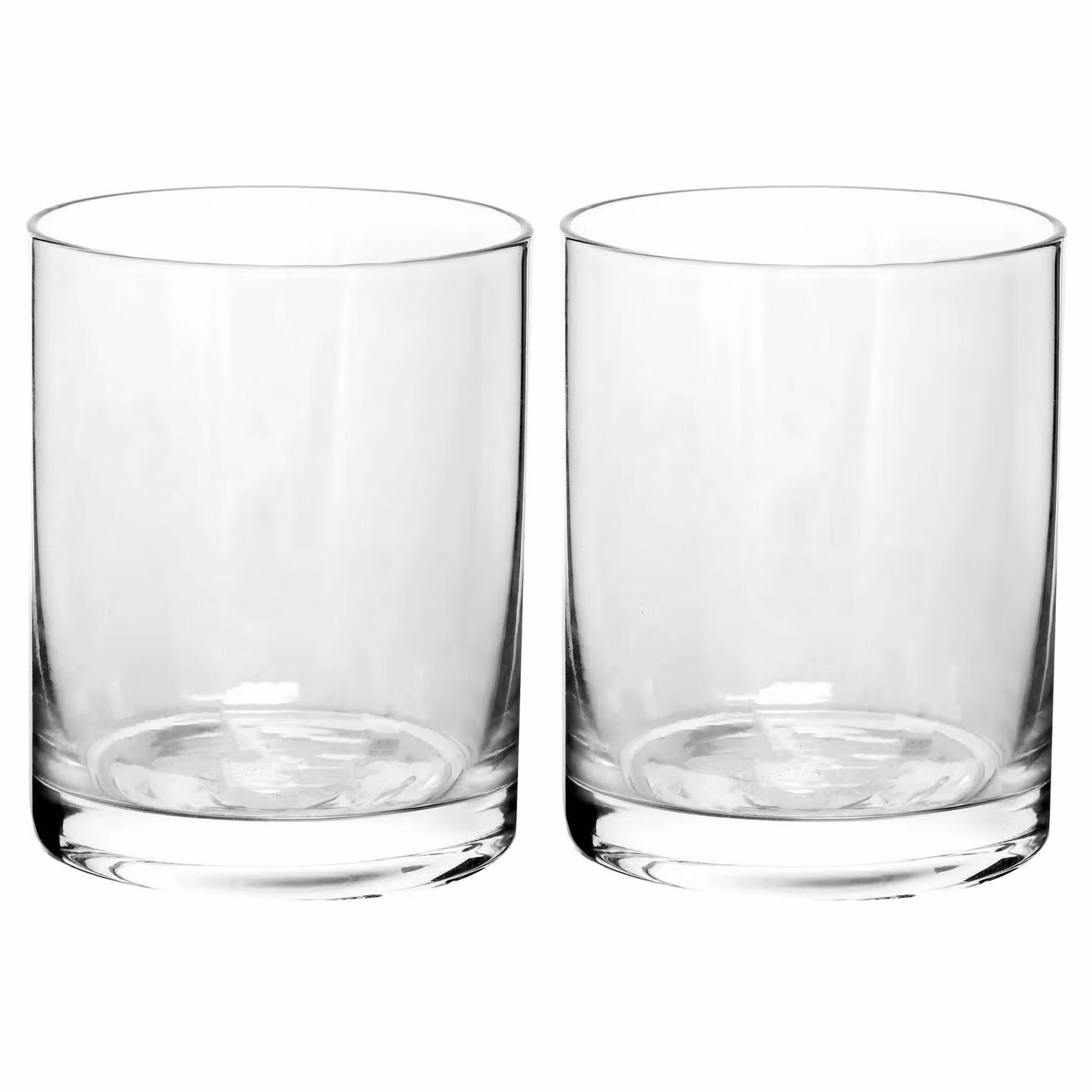 Dibor Set of 2 Clear Glass Wine and Whiskey Tumblers, 250ml per glass – 2