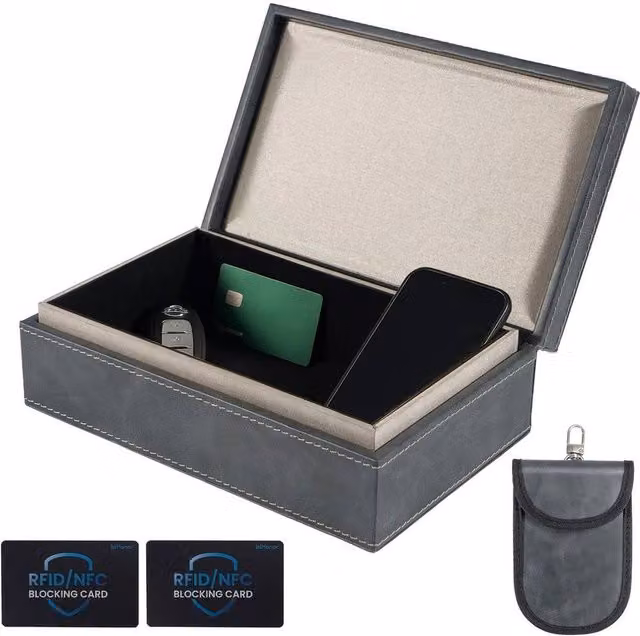 SPETLEK 2-in-1 Faraday Box for Car Keys in Grey