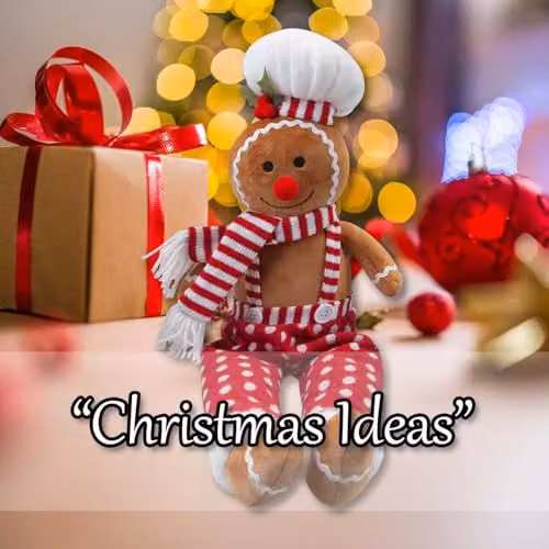 VFM e-Store Christmas Gingerbread Man Decoration in Red and Multicolour, H 62 cm x W 22 cm – 5