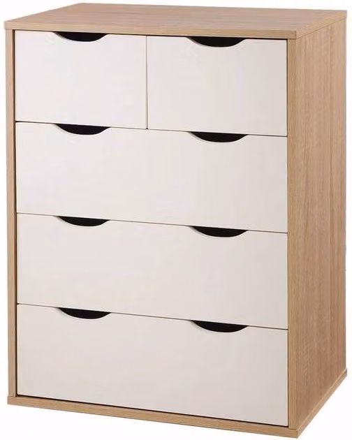 SPETLEK Modern White Matt Chest of Drawers for your Bedroom
