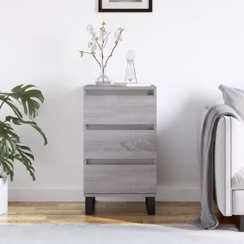 vidaXL Modern Grey Sonoma Sideboard in Engineered Wood W/D/H: 40 x 35 x 70 cm – 2