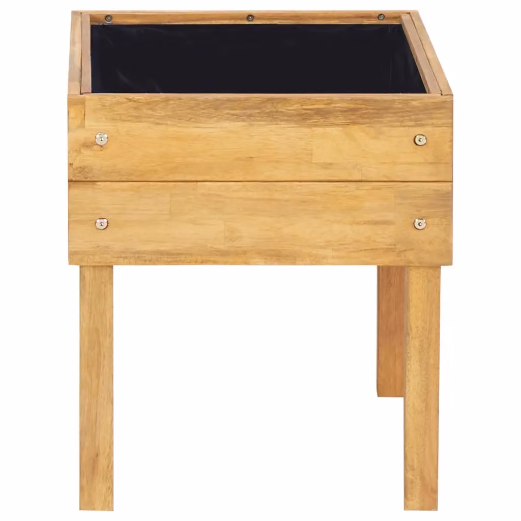 Berkfield Home Raised Garden Planter in Brown Solid Acacia Wood W: 50 cm, D: 40 cm, H: 45 cm – 2