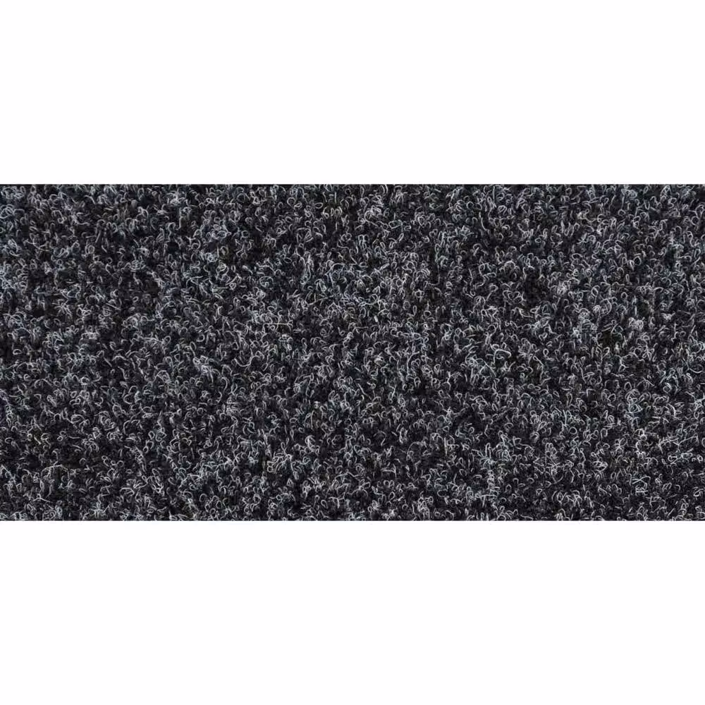 Vinyl Flooring UK Primavera Contract Carpet Tiles, Black, 9mm Loop Pile, 4m² (16 Tiles Per Box) – 2