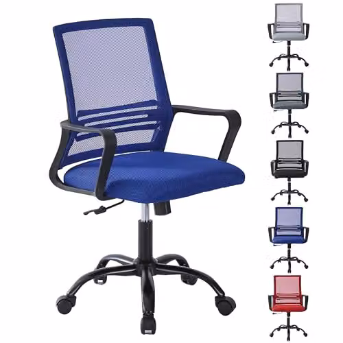 MCC Direct AeroFlex Ergonomic Mesh Swivel Office Chair in Blue – 1