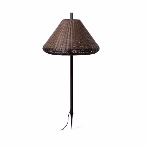 Faro Barcelona Netlighting Saigon Ground Spike Outdoor Garden Light in Grey and Brown