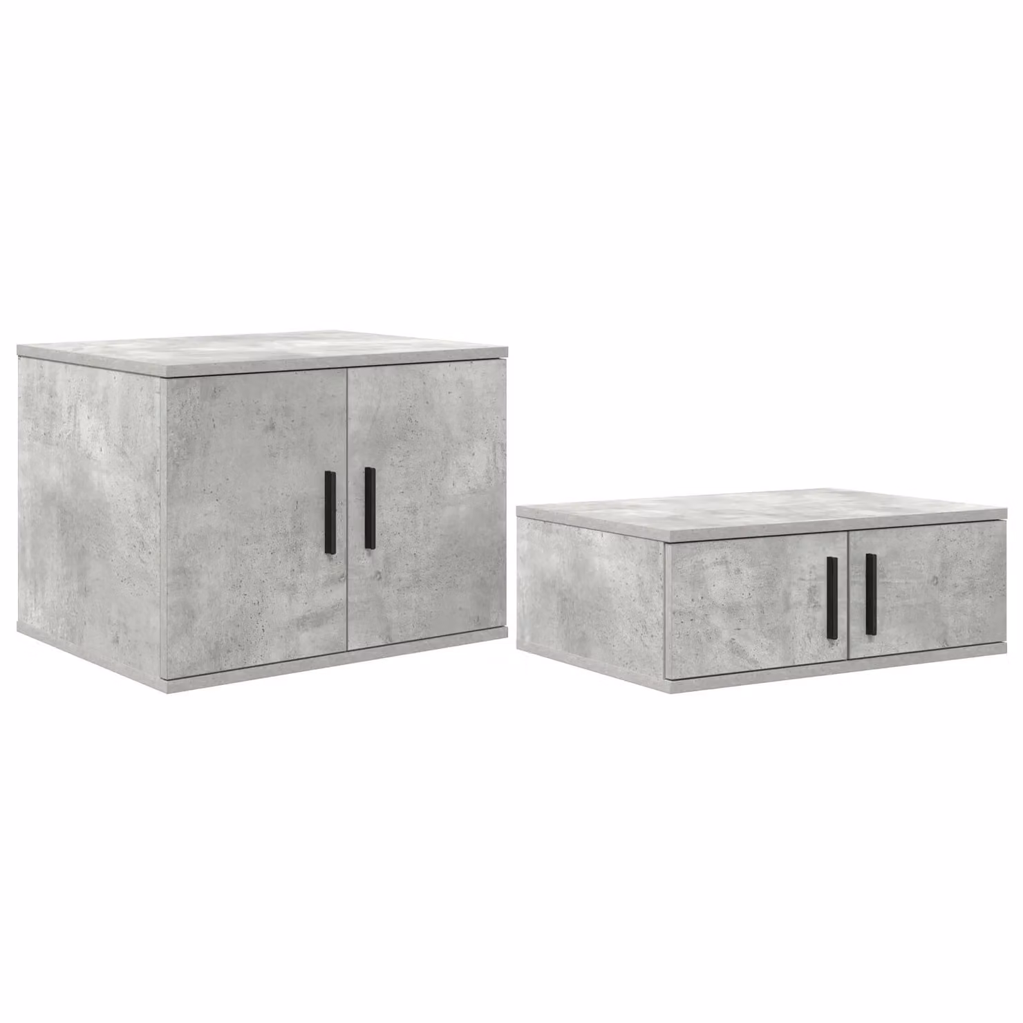Berkfield Home Modern Storage Cabinet in Concrete Grey, W/D/H: 118 x 40 x 40 cm – 1