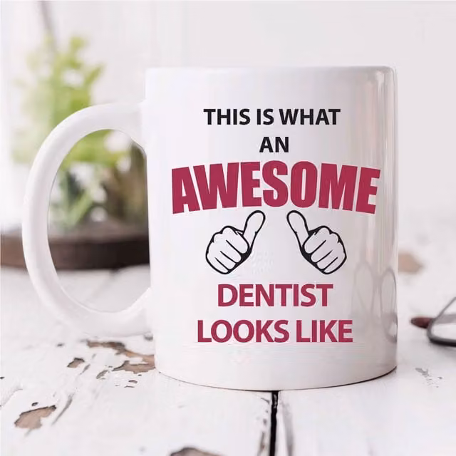 60 Second Makeover Limited This Is What An Awesome Dentist Looks Like Ceramic Mug in White