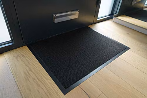Desire Rugs Non-Slip Dirt Trapper Entrance Mat with Rubber Edges, Anthracite Grey, W: 40 cm, D: 60 cm – 4
