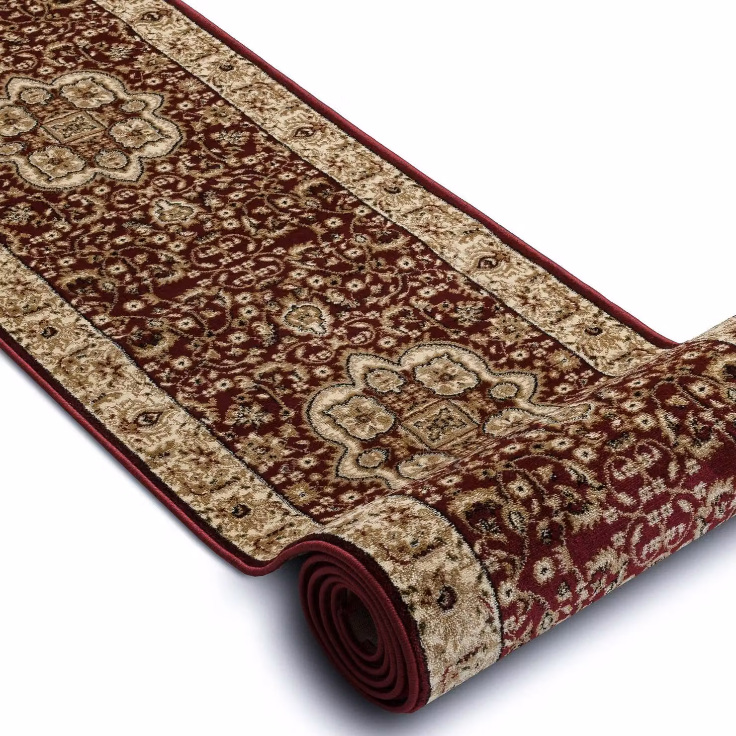 RugsX Heat-Set Royal Oriental Runner in Red, W/D: 90 x 210 cm – 2