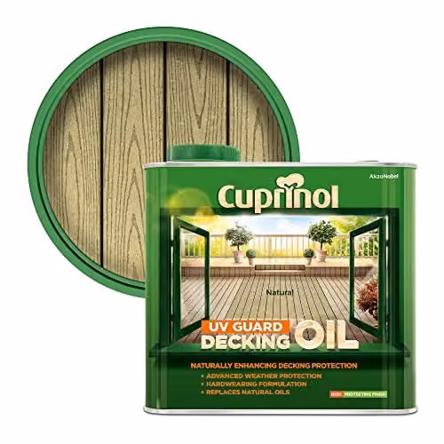 Cuprinol UV Guard Decking Oil Natural 2.5L – 1