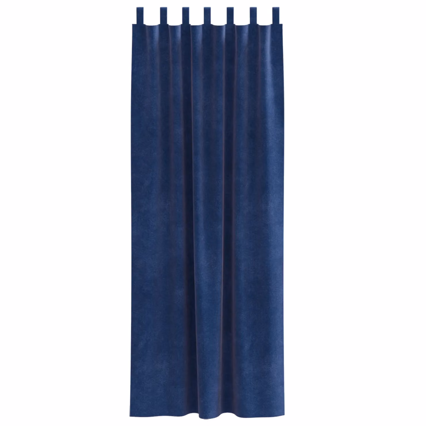 Berkfield Home Dark Blue Velvet Blackout Curtains with Hanging Loops, 2 Pack – 2