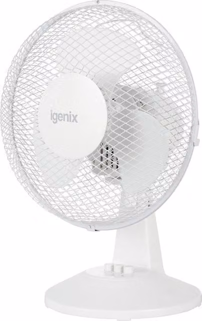 Igenix White Table Fan, 22.86 cm
