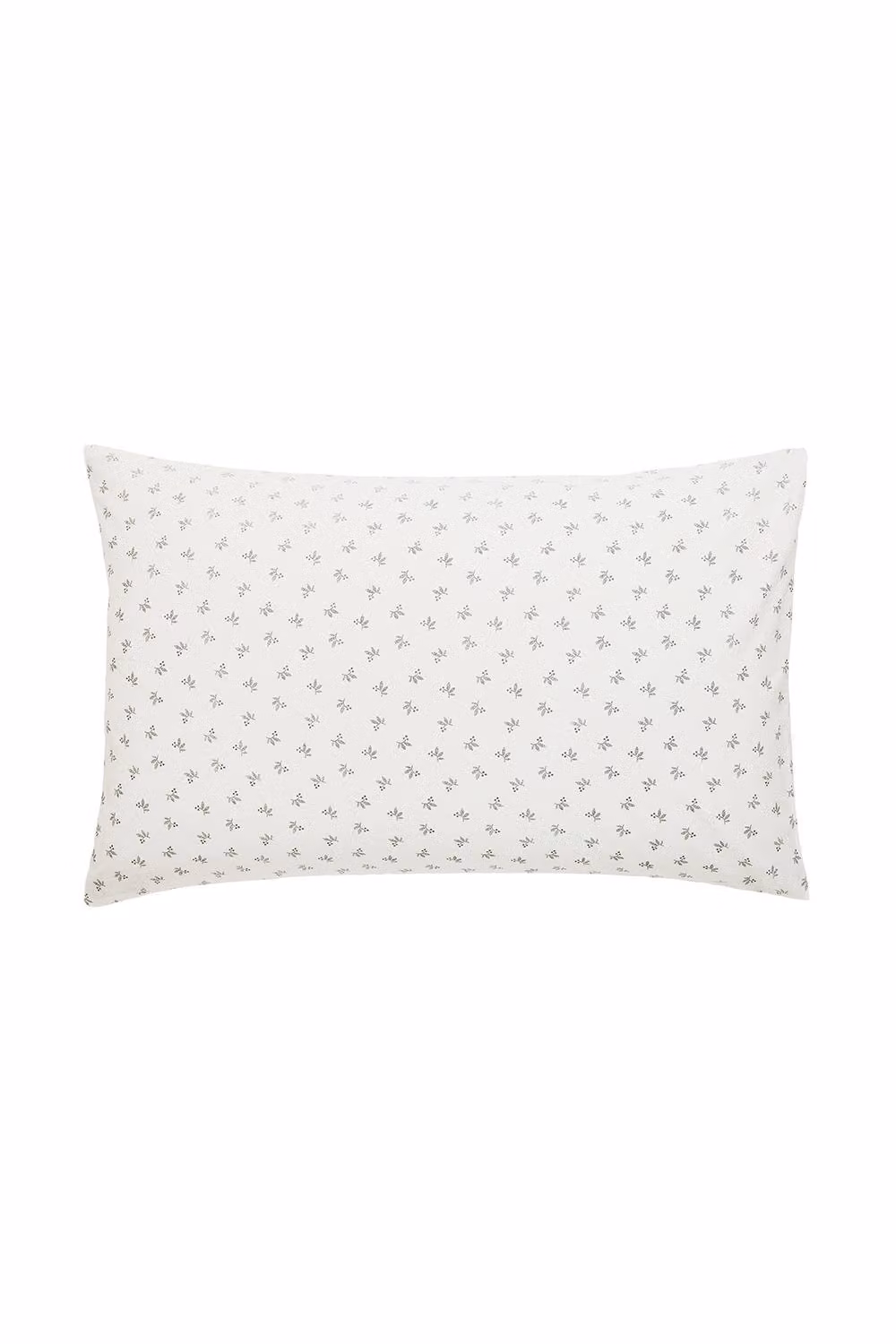 Helena Springfield Leaf Sprig Duvet Cover and Pillowcase Set in Grey and White, W: 200 cm x D: 200 cm – 3