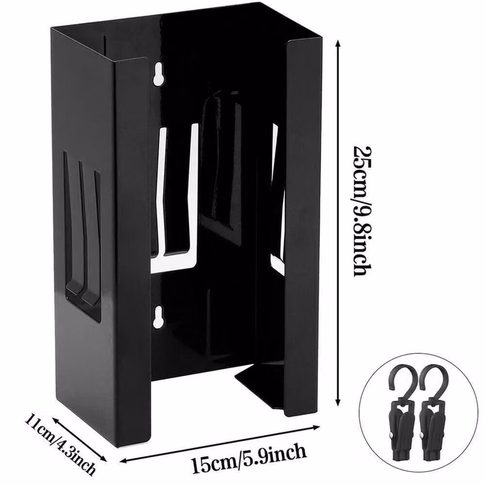 Nordara Magnetic Disposable Glove Box Holder in Black, Large – 2