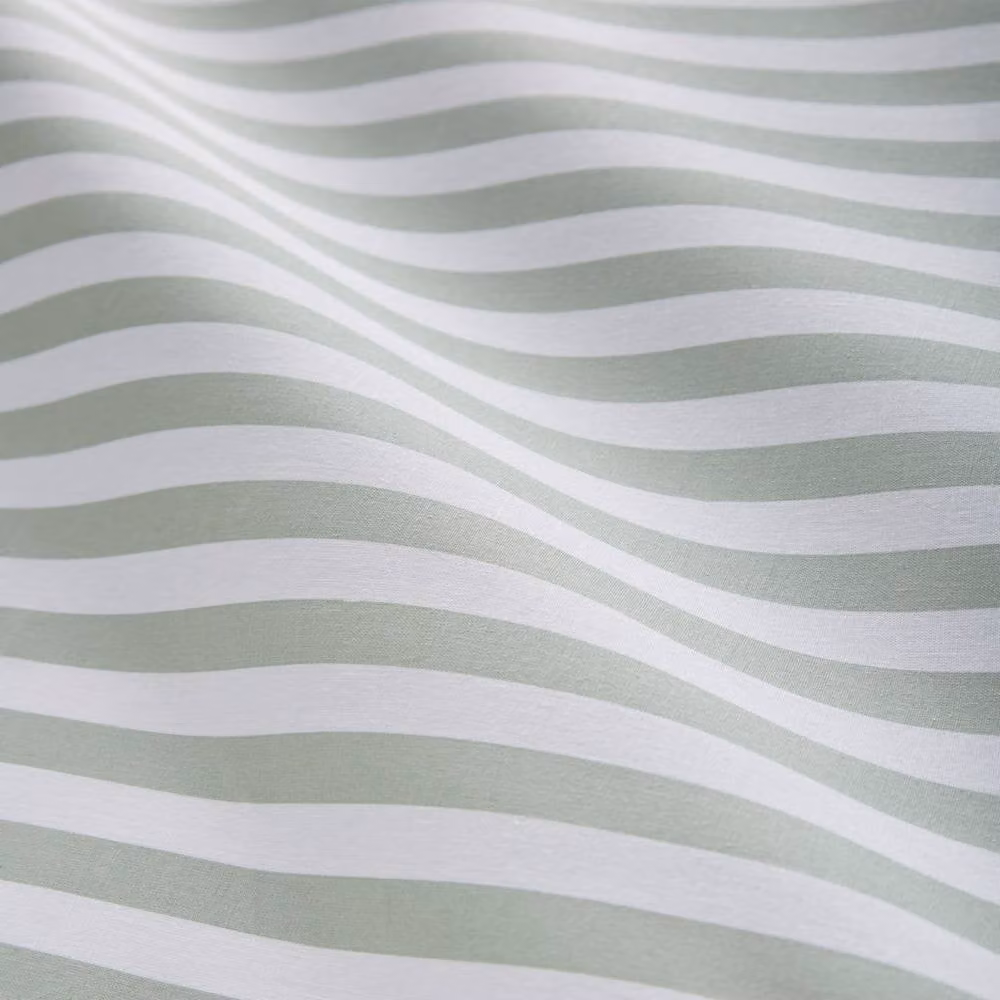 HomeSpace Direct Striped Duvet Cover Set in Green