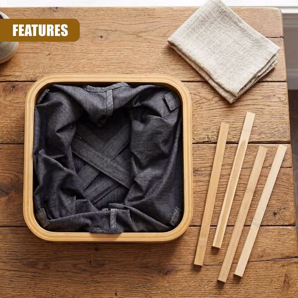 Kelvenix Small Collapsible Laundry Basket in Grey – 3