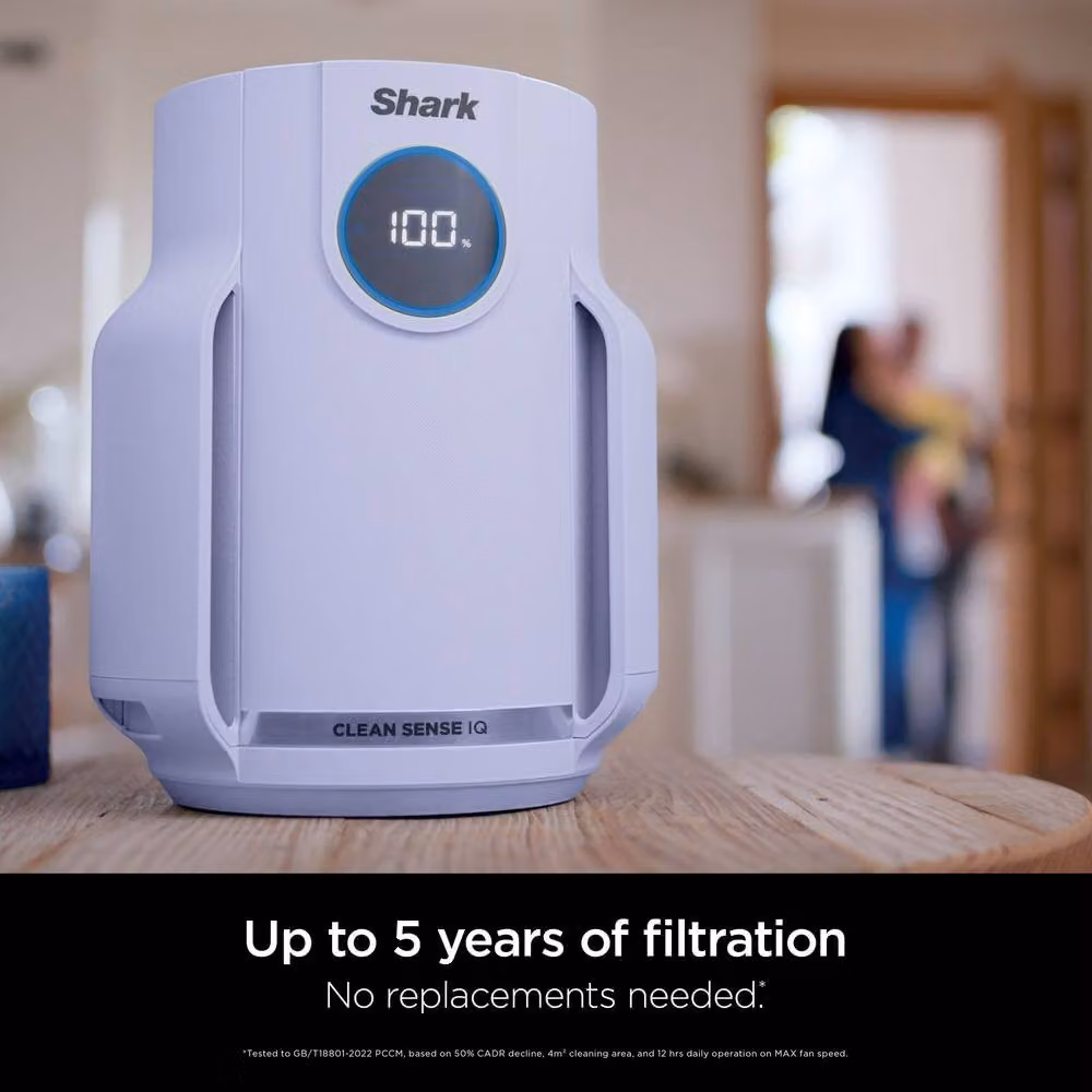 Shark NeverChange5 Compact Pro Air Purifier with HEPA Filter, HP072UK, Purple – 4