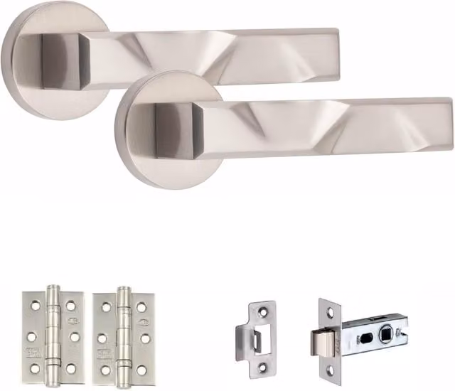 Golden Grace Polished Silver Internal Door Handles