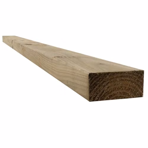 Snowdon Timber Treated Planed Softwood Garden Timber, 12 Pack, Brown, L: 240 cm, W: 9.5 cm, T: 4.5 cm