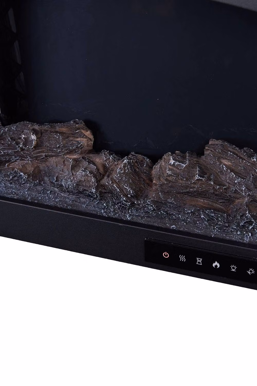 Living and Home Freestanding Electric Fireplace Heater with Remote Control, Black – 6