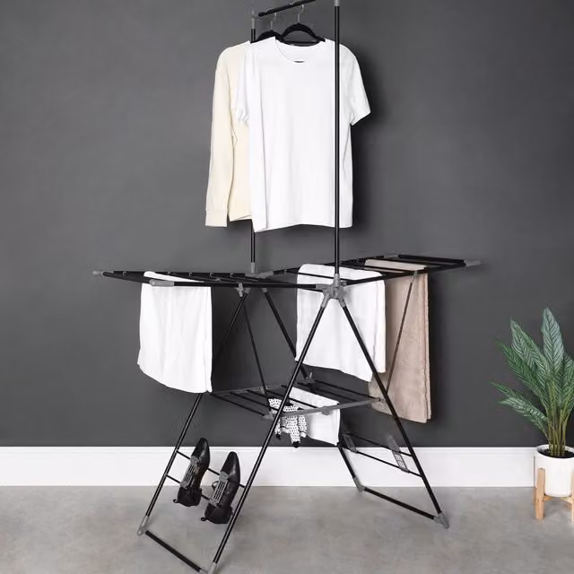 Argento Premium X Wing Airer in Black