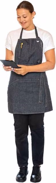 Dennys Le Chef Apron in Grey