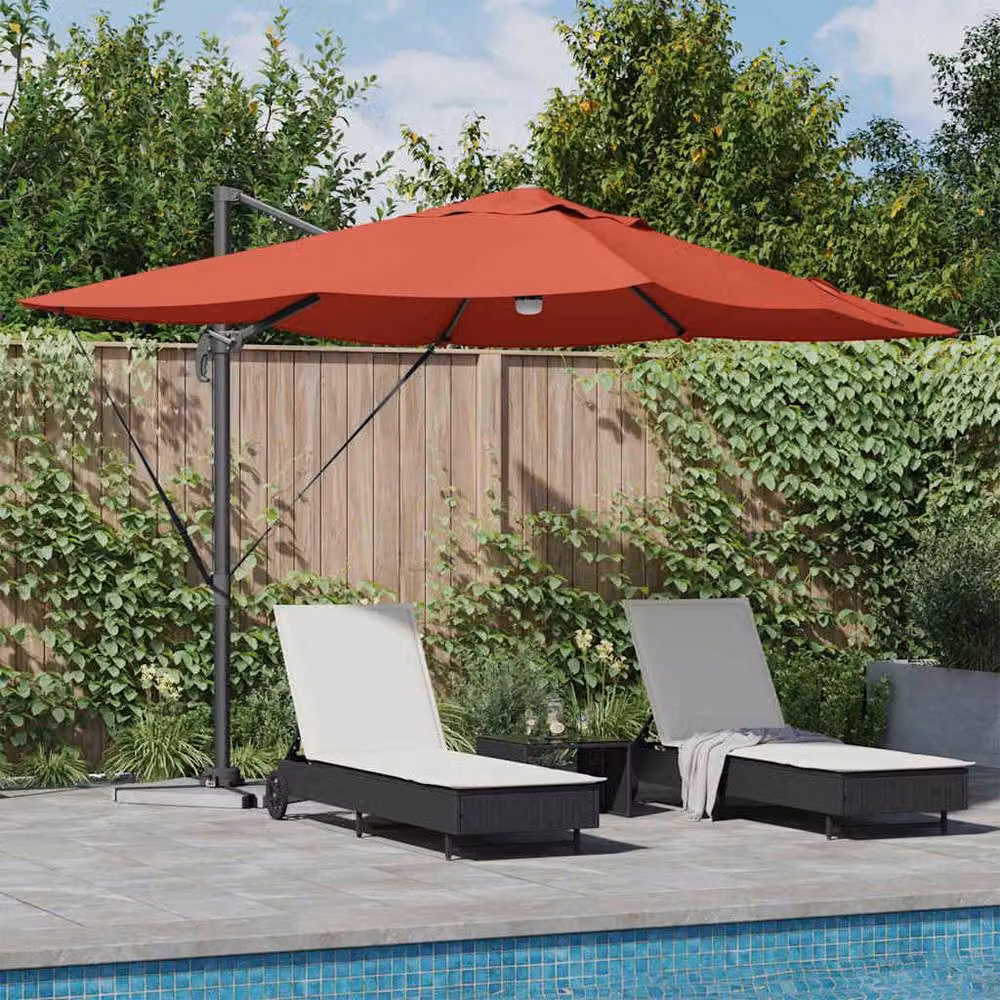 Berkfield Home Cantilever Garden Umbrella in Orange Polyester – 2