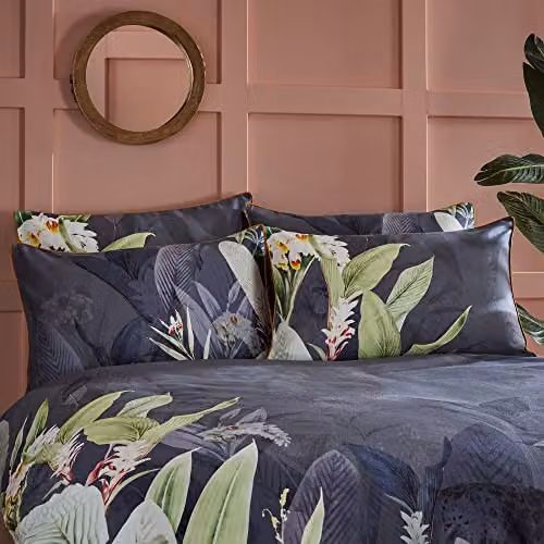 Paoletti Artemis Floral Cotton Double Duvet Cover Set, Multicolour, W: 140 cm, H: 200 cm – 2