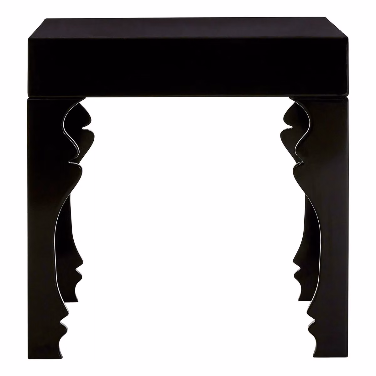 Orsina Black High Gloss Modern Side Table – 5