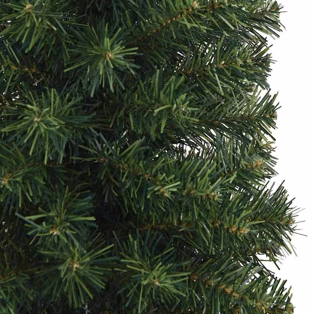 Berkfield Home Slim Artificial Christmas Tree in Green with Stand, Height: 180 cm – 4