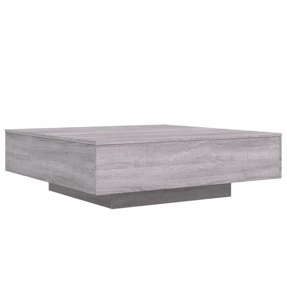 Berkfield Home Modern Square Coffee Table in Grey Sonoma, W/D/H: 100 x 100 x 31 cm – 2
